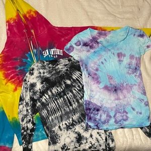 Cute the dye shirt and jacket bundle